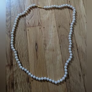 Elegant White Pearl Necklace